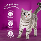 WHISKAS 1+ Meaty Meals Adult Wet Cat Food Pouches in Gravy - 12 x 85g