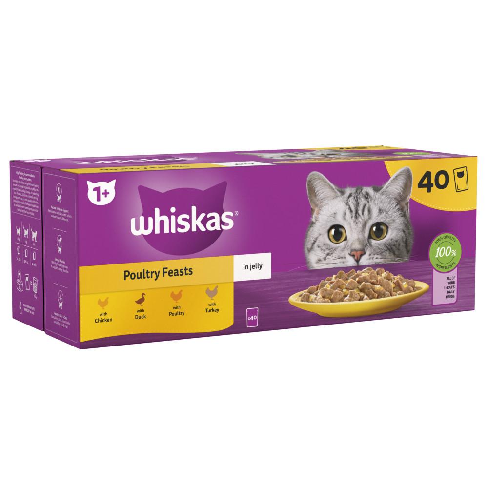 WHISKAS Wet Cat Food Pouches – Jelly & Gravy Selection