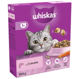 WHISKAS 1+ Adult Cat Dry Food with Salmon - 800g