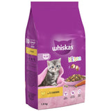 WHISKAS 2-12mths Kitten Complete Dry with Chicken - 1.9kg