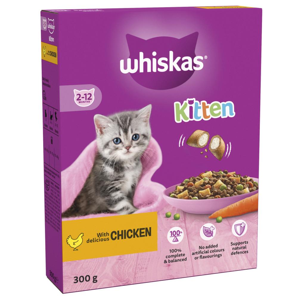 WHISKAS 2-12mths Kitten Complete Dry with Chicken - 300g