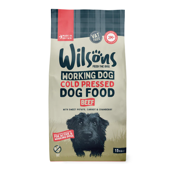 Wilsons Cold Pressed Beef Working Dry Dog Food - 15kg