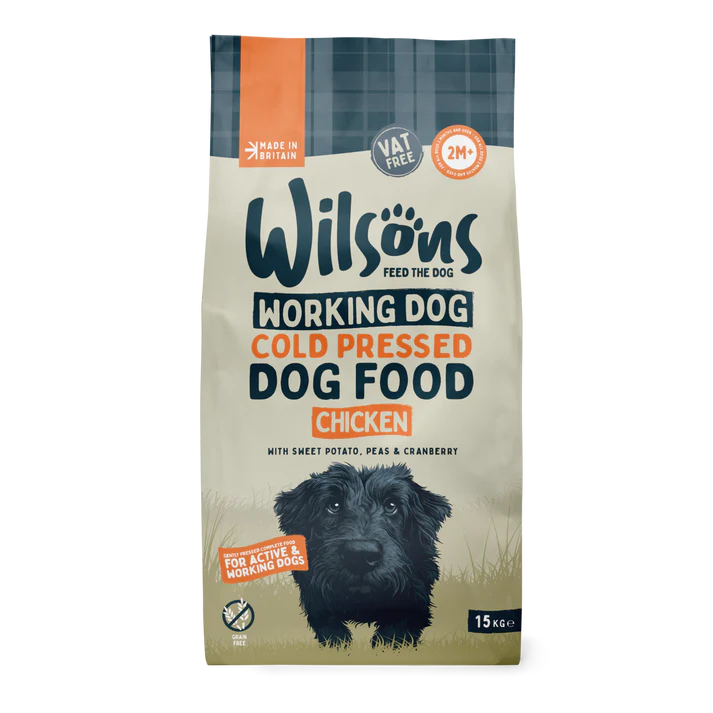 Wilsons Cold Pressed Chicken Working Dry Dog Food - 15kg