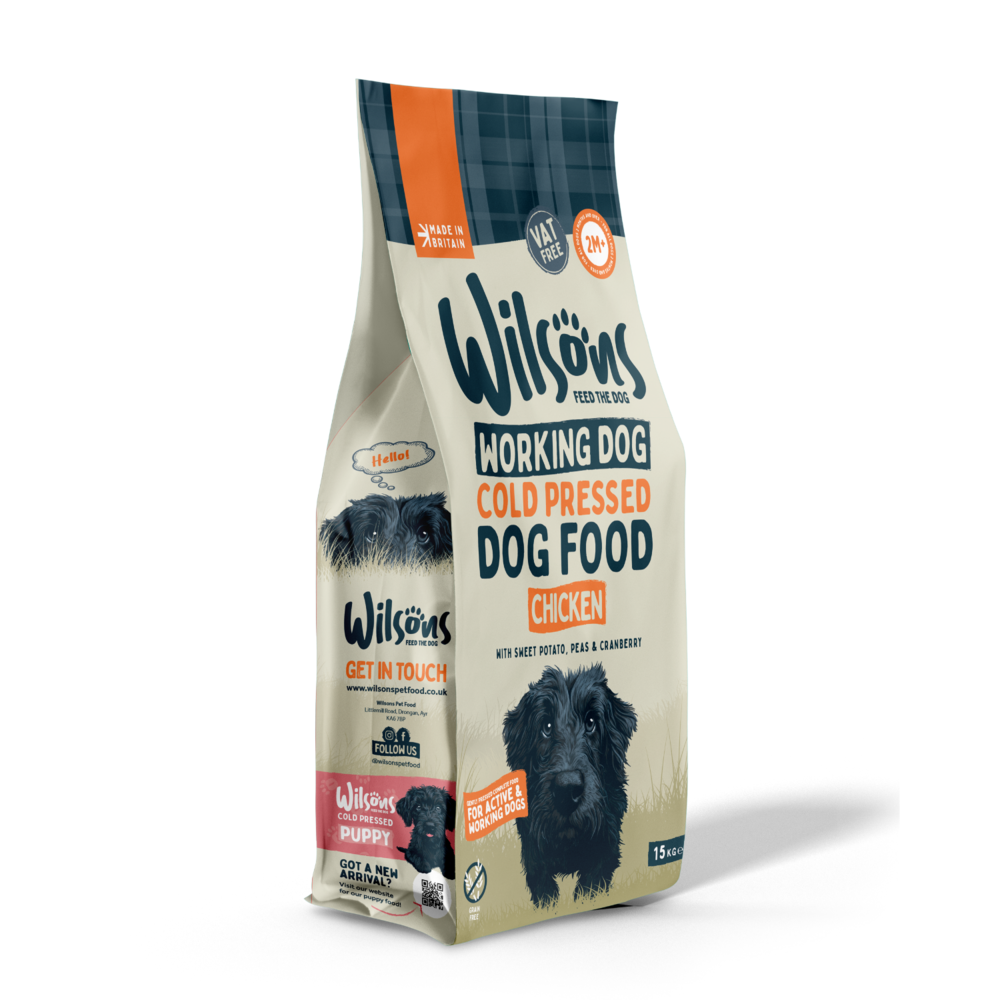 Wilsons Cold Pressed Chicken Working Dry Dog Food - 15kg