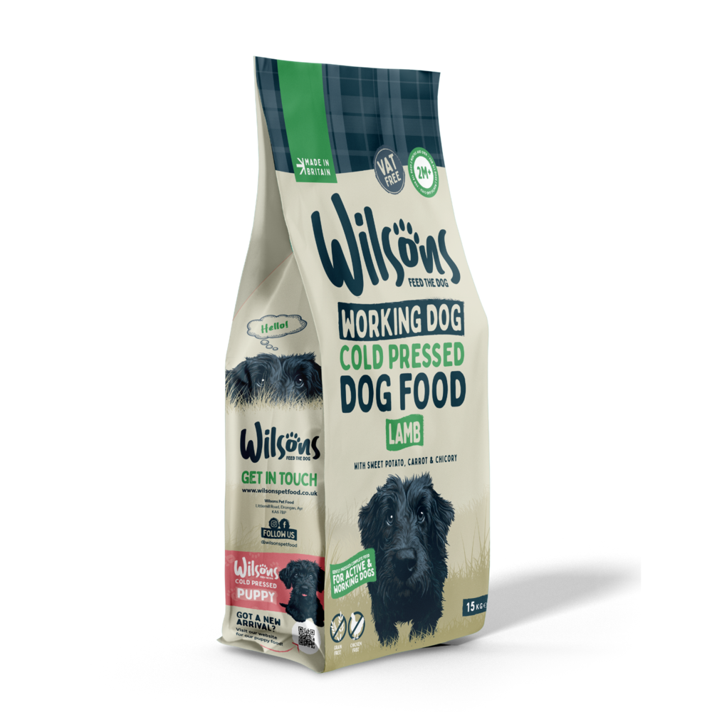 Wilsons Cold Pressed Lamb Working Dry Dog Food - 15kg