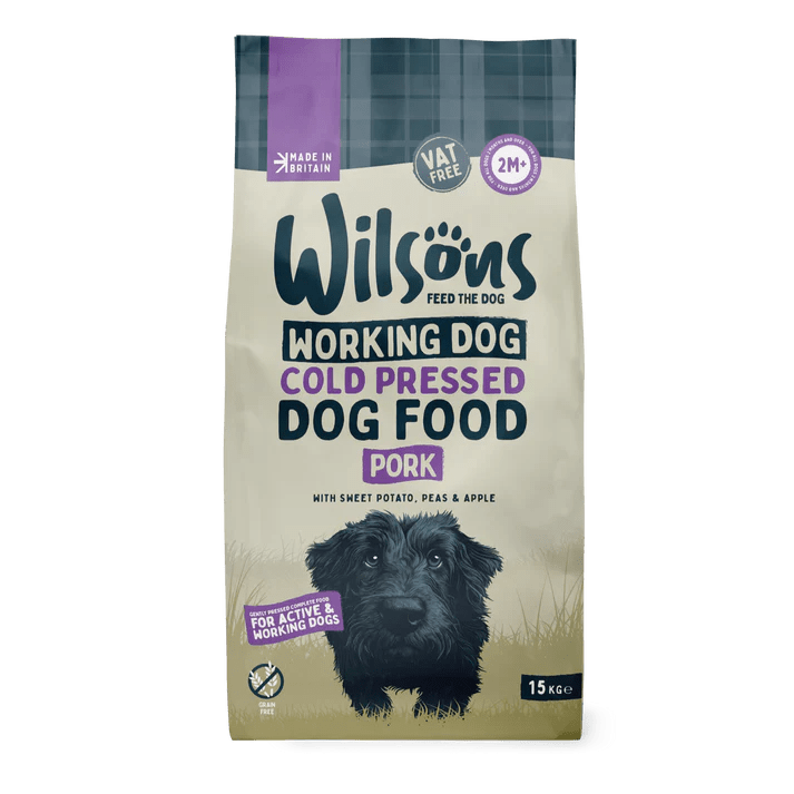 Wilsons Cold Pressed Pork Working Dry Dog Food - 15kg