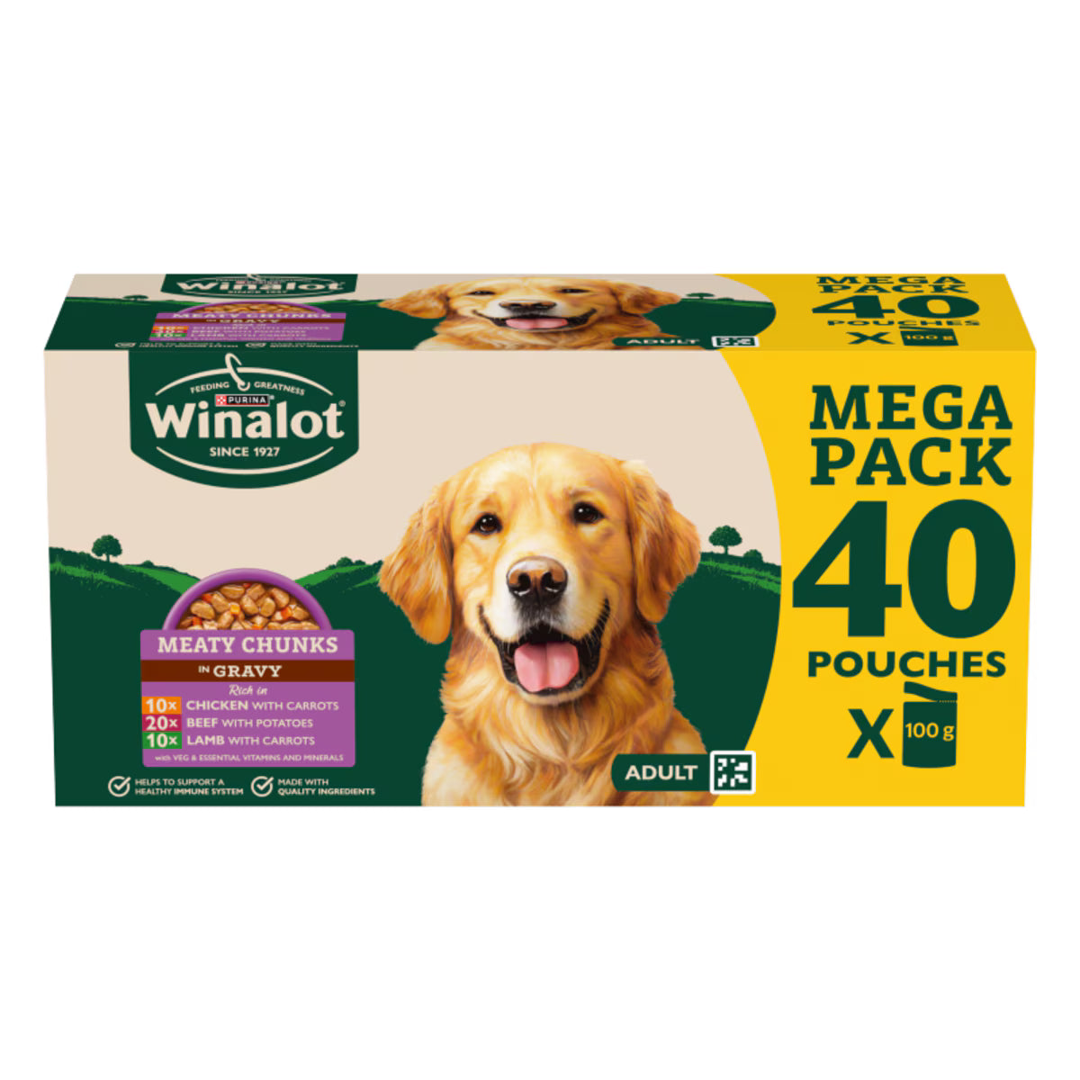 Winalot Mixed Wet Dog Food Pouches Bundle – Gravy & Jelly Variety Packs