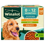 Winalot Meaty Chunks Puppy Mixed in Gravy Wet Dog Food - 12 x 100g