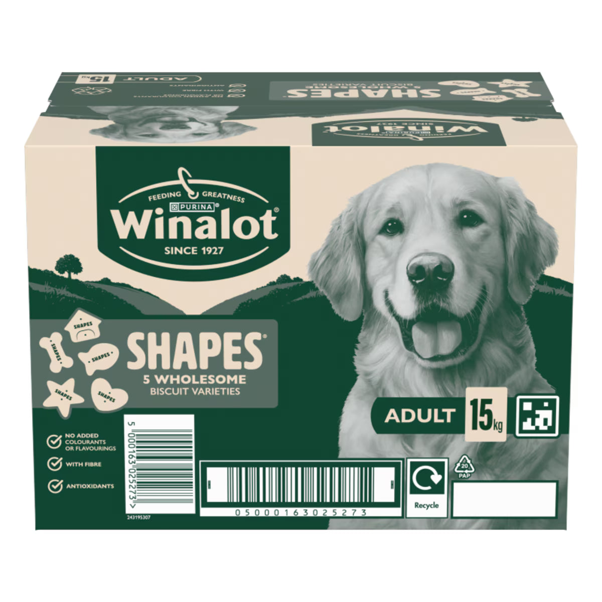 Winalot Shapes Dog Biscuits - 15kg