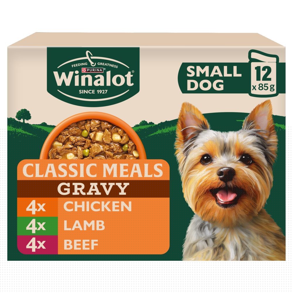 Winalot Meaty Chunks Small Dog Mixed in Gravy Wet Dog Food - 12 x 85g