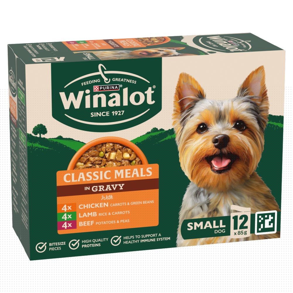 Winalot Meaty Chunks Small Dog Mixed in Gravy Wet Dog Food - 12 x 85g