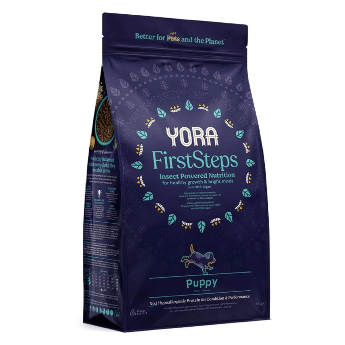 YORA Insect Protein Puppy All Breed Dog Food - 1.5kg